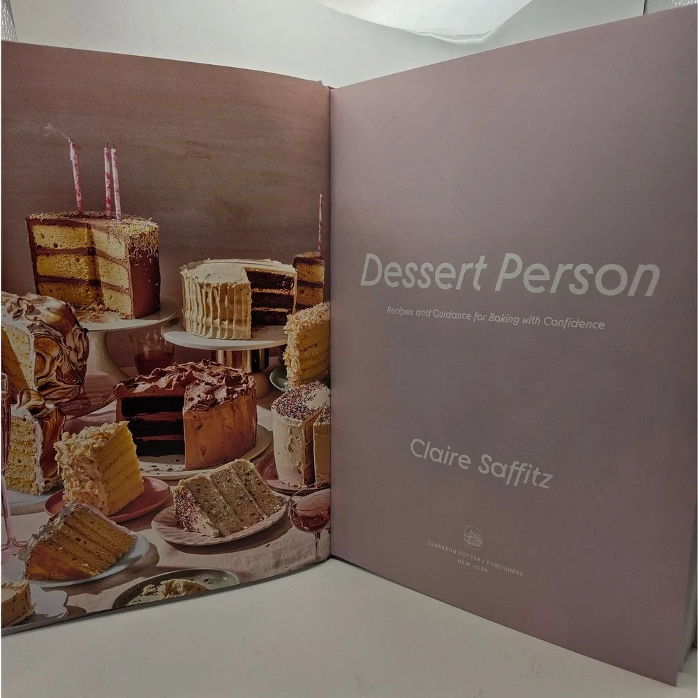 Dessert Person Claire Saffitz Hardcover Cookbook Baking Recipes First Edition